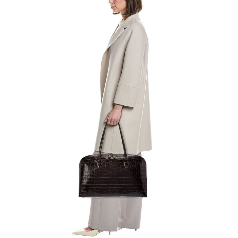Toteme Leather Shoulder Bag, Brown - Picture 3 of 4